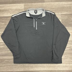 Footjoy FJ Golf 1/4 Zip Shirt‎ Mens XL Gray Performance LongSleeve Athletic